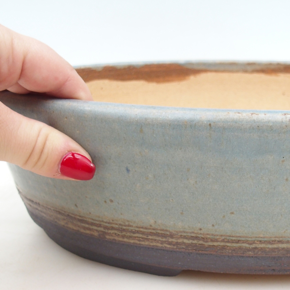 Miska na bonsaj 33 x 25,5 x 8,5 cm , farba modrá