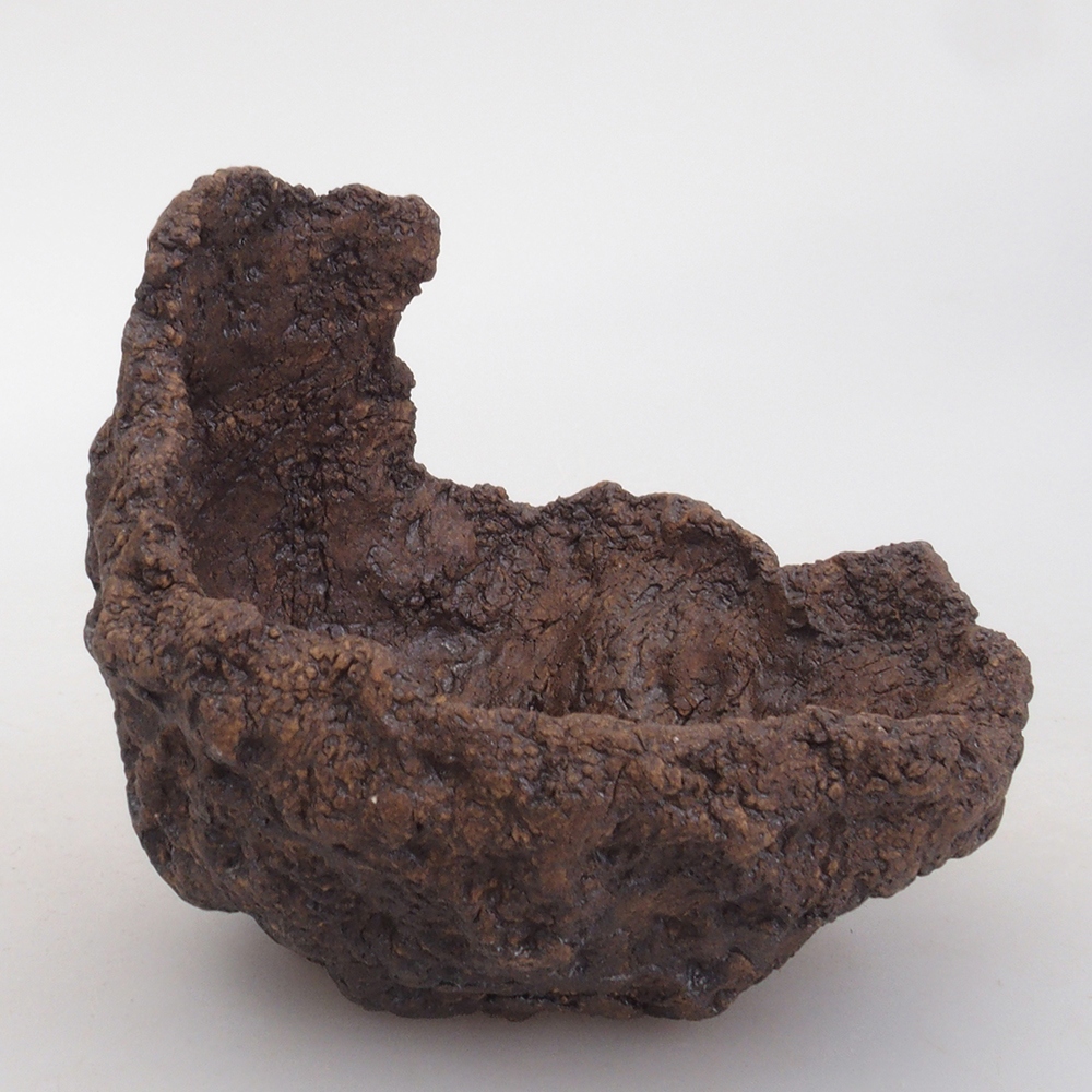 Keramická Škrupina 9 x 8 x 9,5 cm , farba hnedá
