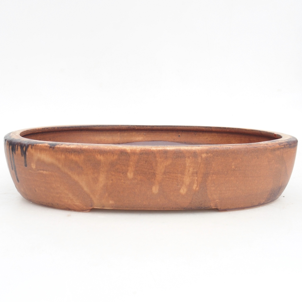 Keramická bonsajová miska 27 x 21 x 5 cm, ružová