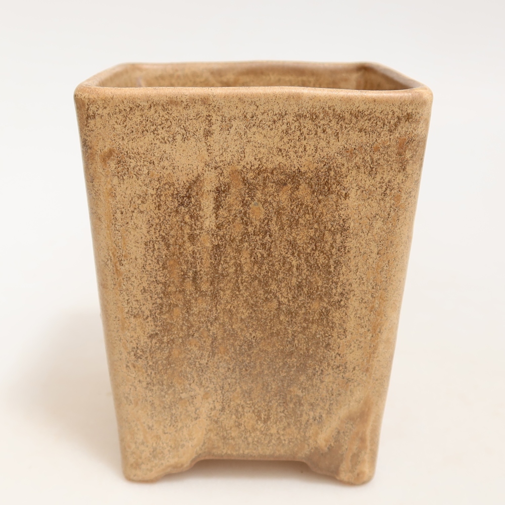 Keramická miska na bonsai 9 x 9 x 11 cm, farba béžová