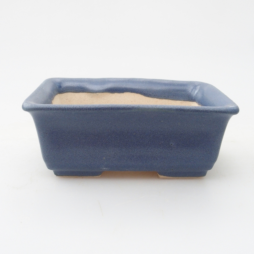 Mini bonsai miska 8 x 6 x 3  cm, farba modrá