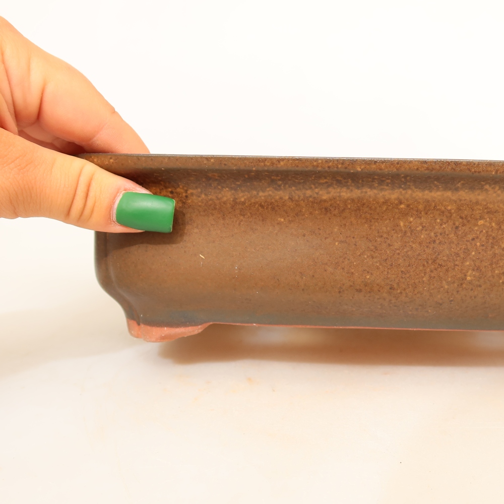 Keramická miska  24 x 17 x 6 cm, farba hnedá