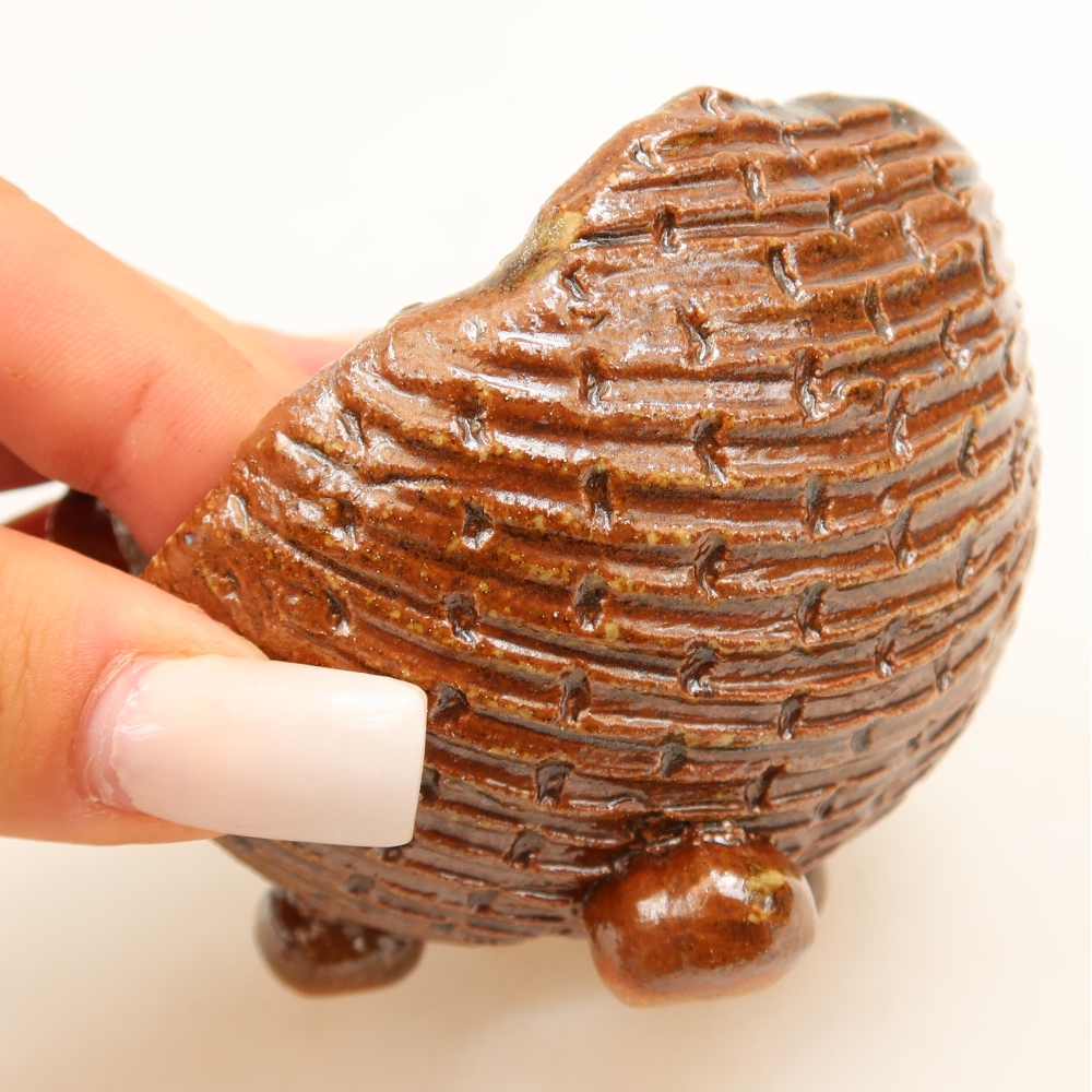 Keramická škrupina  9 x 8,5 x 7 cm, farba hnedá