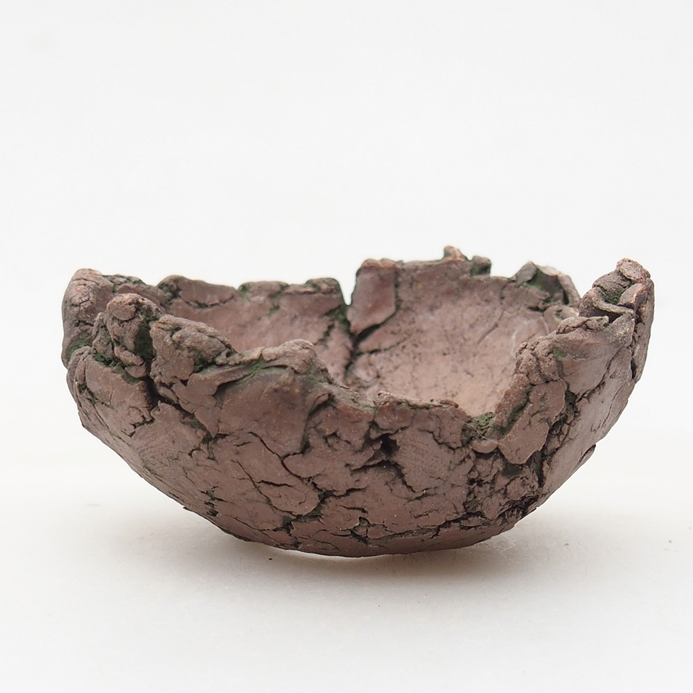 Keramická mušľa 7 x 6,5 x 4 cm , farba zelená
