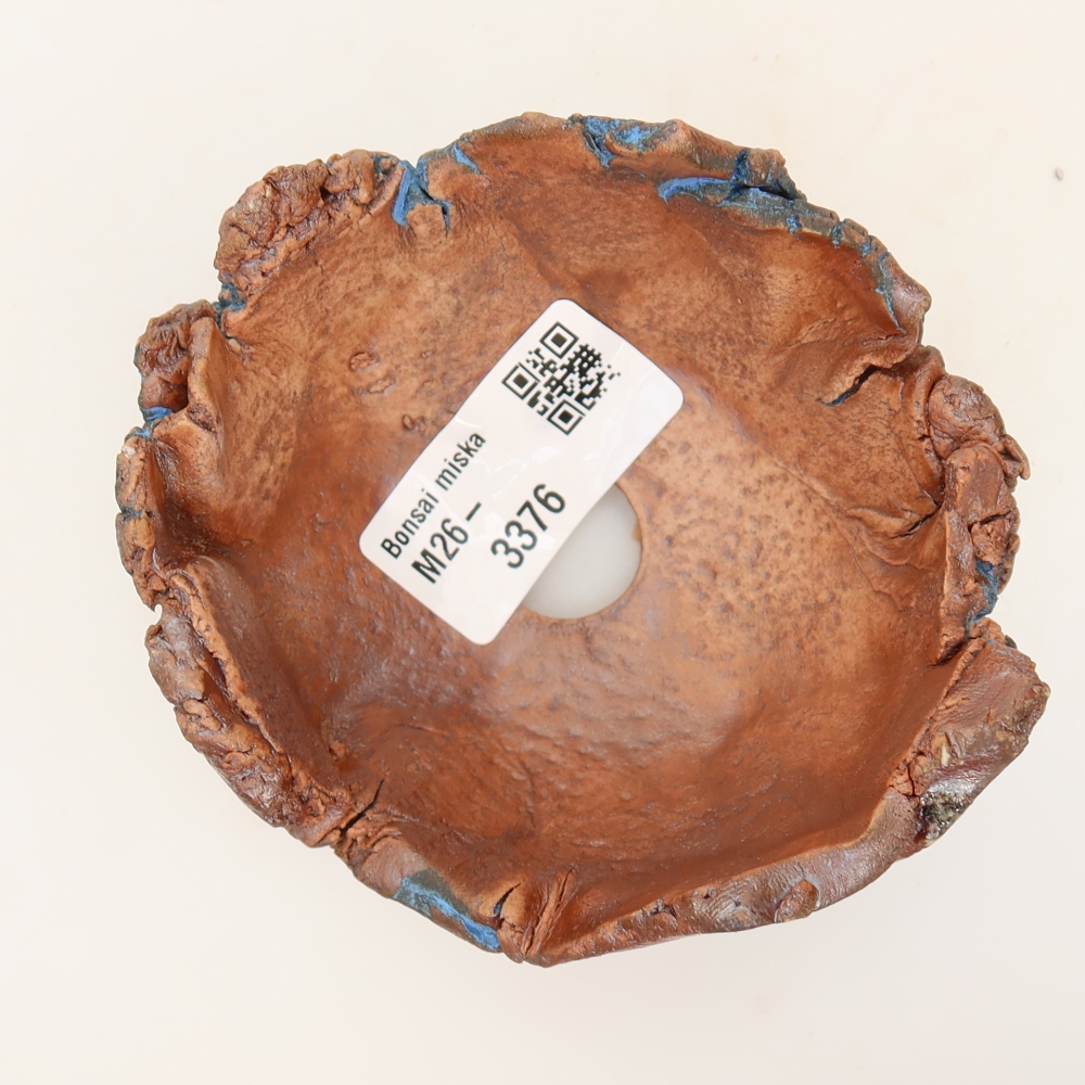 Keramická mušľa 9 x 9 x 5,5 cm , farba modrá