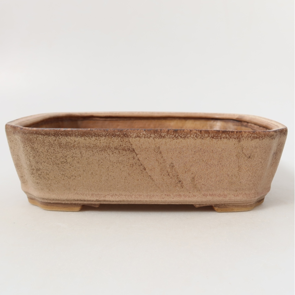Keramická miska na bonsai 21,5 x 18 x 6 cm, farba ružová