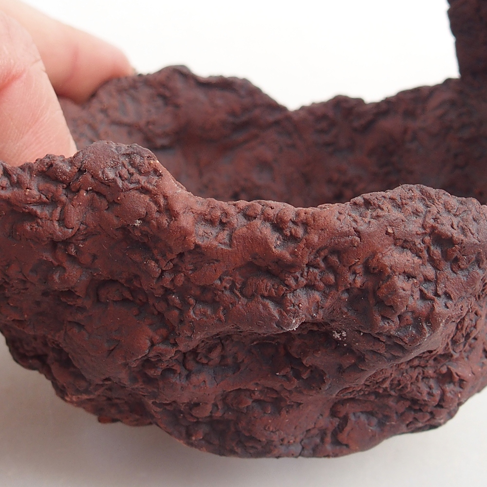 Keramická mušľa 9 x 7,5 x 9 cm , farba hnedá