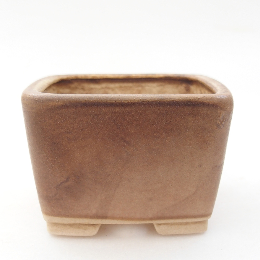 Keramická bonsai miska 6 x 6 x 4,5 cm, farba ružová