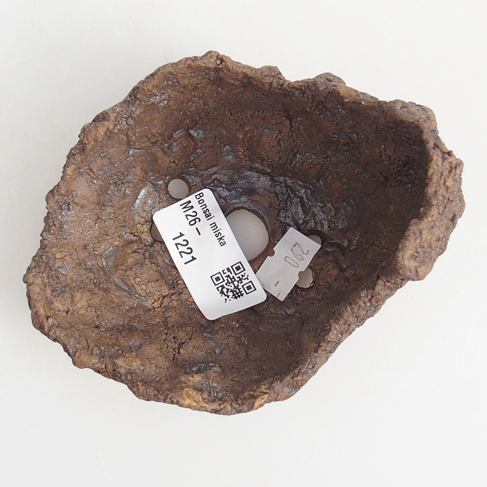 Keramická mušľa 10 x 8 x 9,5 cm , farba hnedá