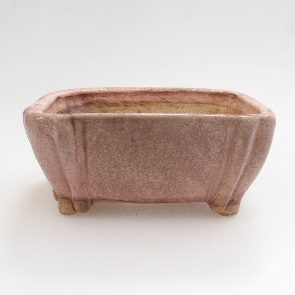 Keramická bonsai miska 10 x 8,5 x 4,5 cm, farba ružová