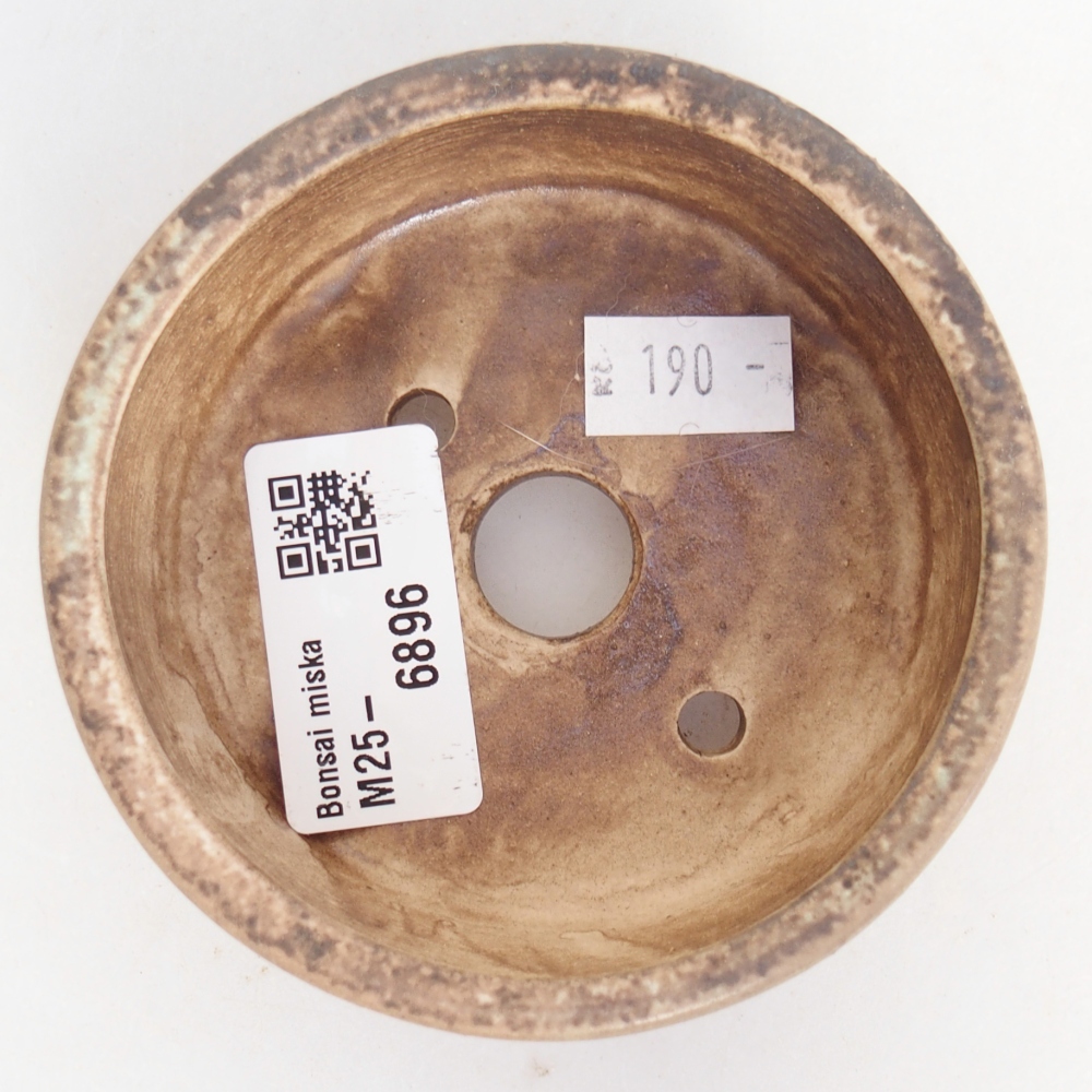Keramická miska na bonsaje 9 x 9 x 3,5 cm, zelená