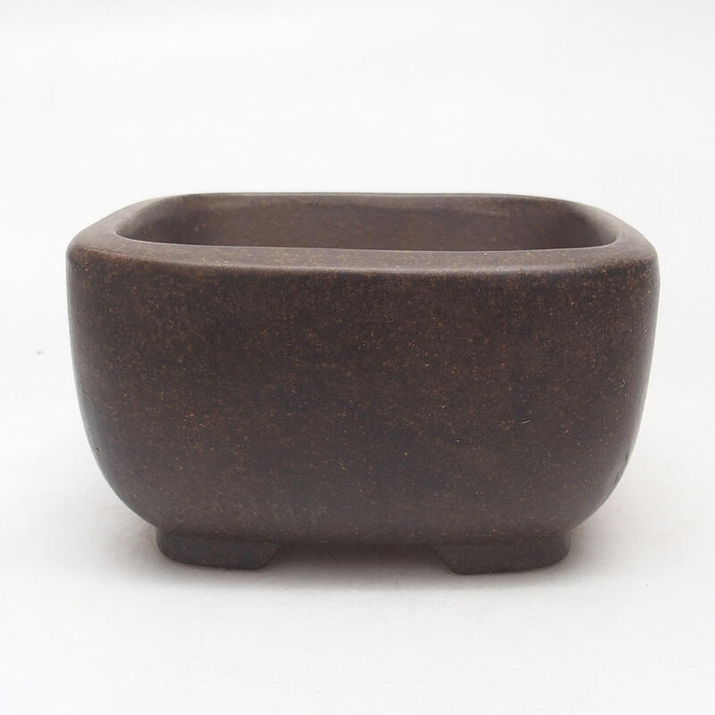 Bonsai miska 10,5 x 10,5 x 6 cm, farba hnedookrová