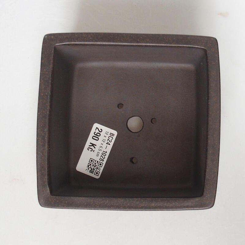 Bonsai miska 11,5 x 11,5 x 6,5 cm, farba hnedookrová