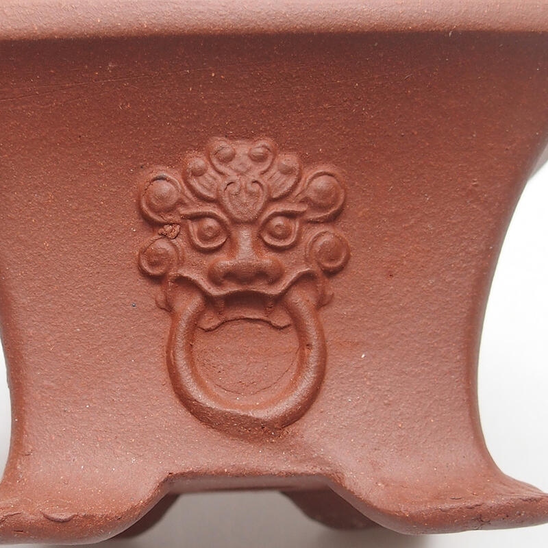 Bonsai miska 12 x 12 x 7 cm, farba tehlová