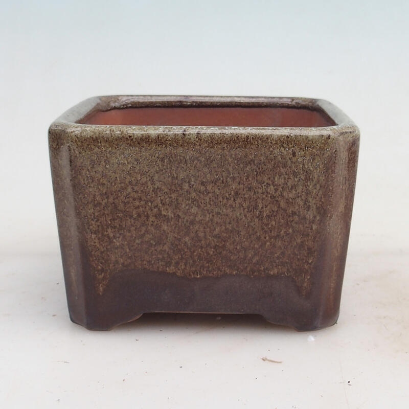 Bonsai miska 12 x 12 x 8 cm, farba hnedá