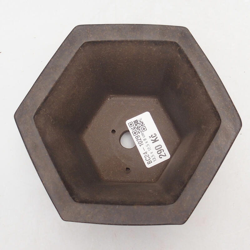 Bonsai miska 13,5 x 12 x 8 cm, farba hnedookrová