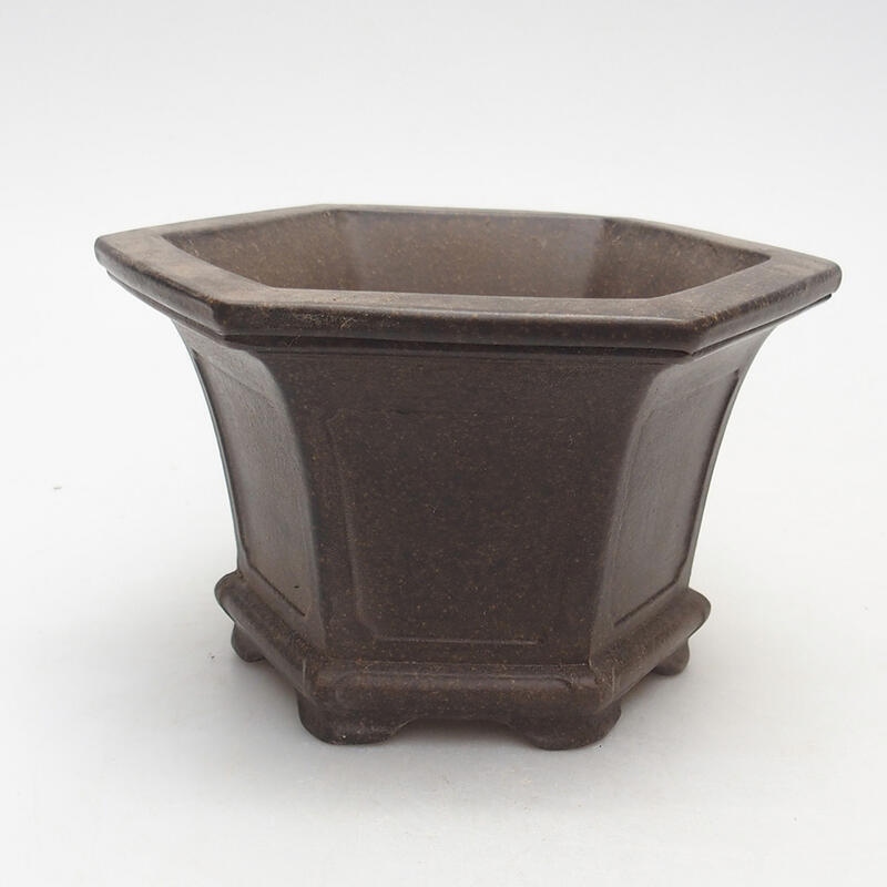 Bonsai miska 13,5 x 12 x 8 cm, farba hnedookrová