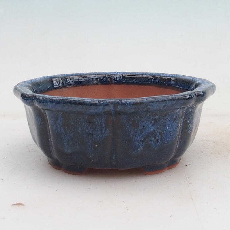 Bonsai miska 14 x 14 x 5,5 cm, farba modrá