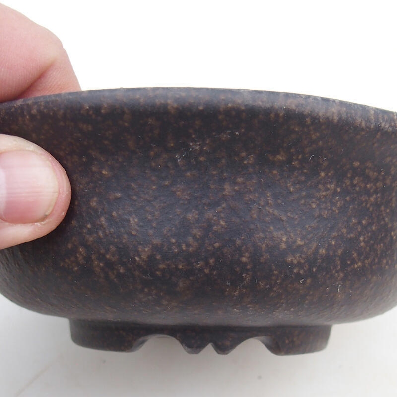 Bonsai miska 14 x 14 x 5 cm, farba hnedookrová