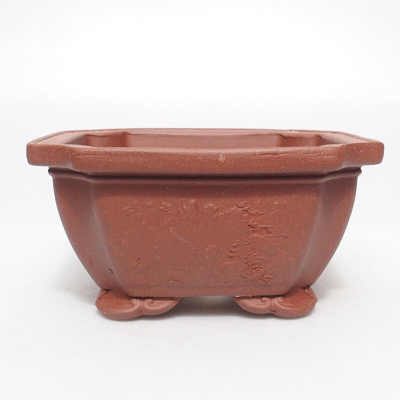 Bonsai miska 14 x 14 x 7 cm, farba tehlová
