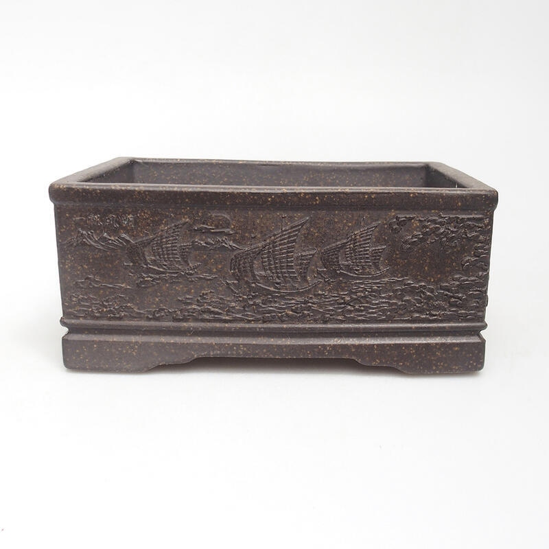 Bonsai miska 15,5 x 11,5 x 6,5 cm, farba hnedookrová