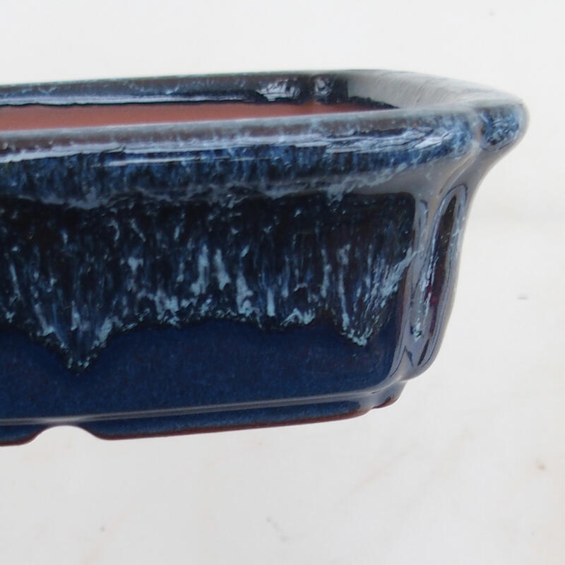 Bonsai miska 15 x 15 x 4,5 cm, farba modrá