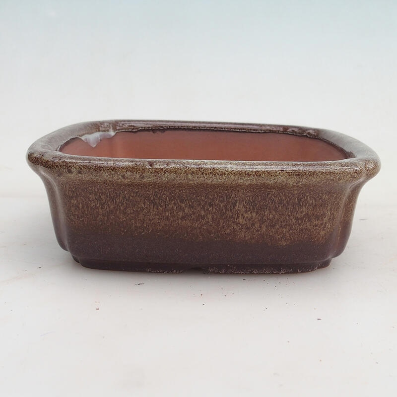 Bonsai miska 15 x 15 x 4,5 x cm, farba vínovohnedá