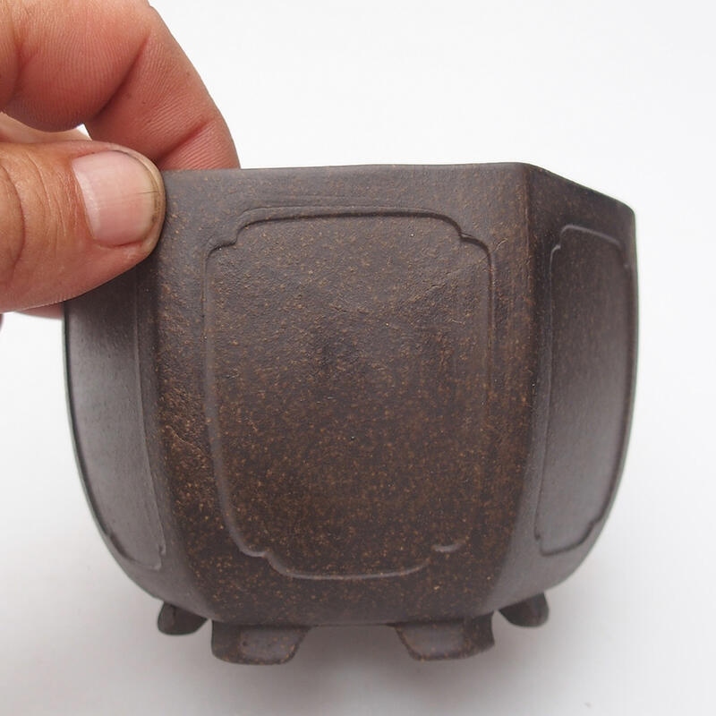 Bonsai miska 15 x 15 x 9 cm, farba hnedá