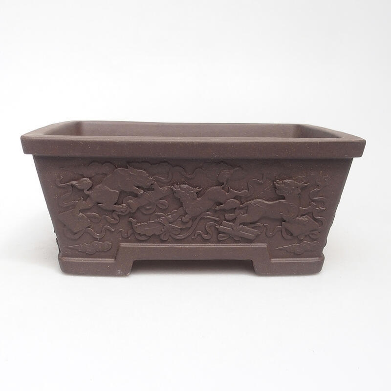 Bonsai miska 16 x 12 x 6,5 cm, farba hnedá
