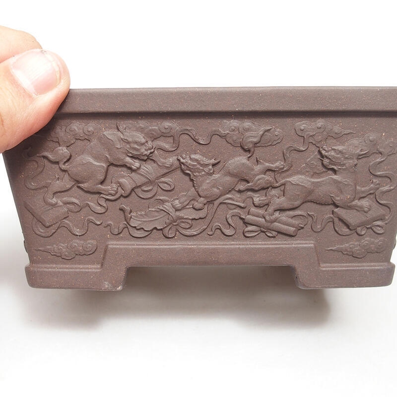 Bonsai miska 16 x 12 x 6,5 cm, farba hnedá