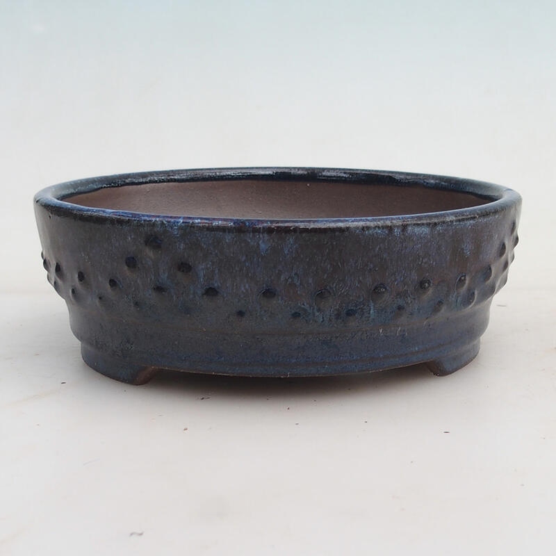 Bonsai miska 16 x 16 x 5 cm, farba modrá