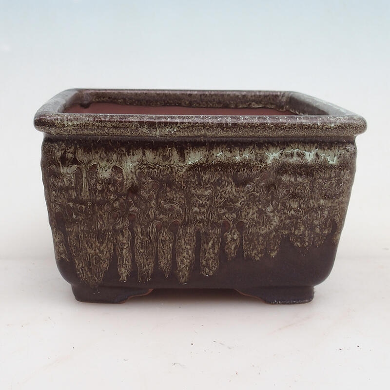 Bonsai miska 16 x 16 x 9,5 cm, farba hnedá