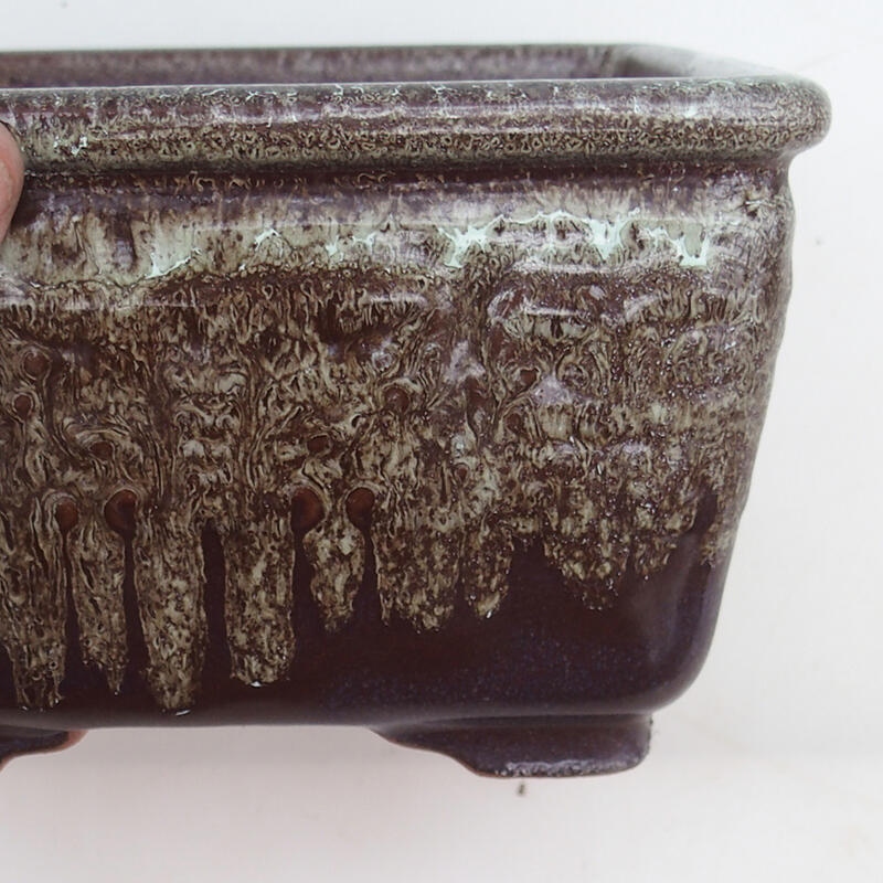 Bonsai miska 16 x 16 x 9,5 cm, farba hnedá