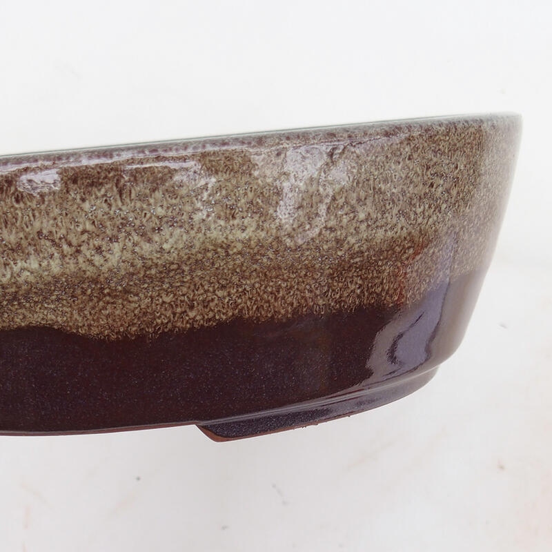 Bonsai miska 20,5 x 17 x 6 cm, farba vínovohnedá