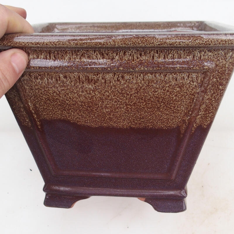 Bonsai miska 20,5 x 20,5 x 15 cm, farba hnedá
