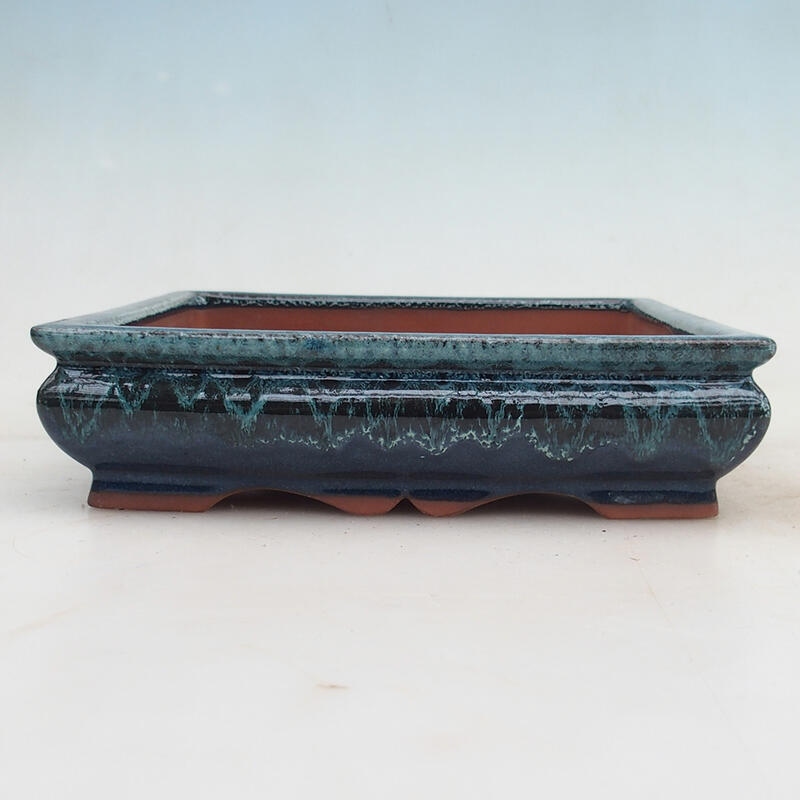 Bonsai miska 20,5 x 20,5 x 5,5 cm, farba modrá