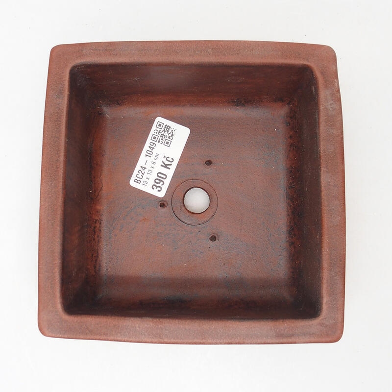 Bonsai miska 13 x 13 x 11 cm, farba hnedá