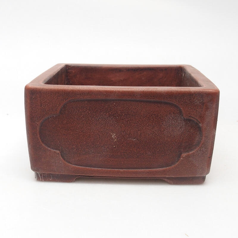 Bonsai miska 13 x 13 x 11 cm, farba hnedá