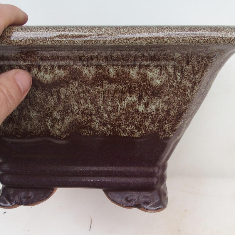 Bonsai miska 27 x 27 x 14,5 cm, farba hnedá
