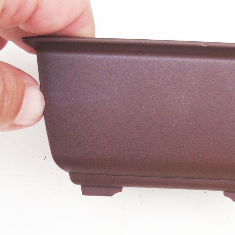 Bonsai miska plast MP-3 hnedá - 11 x 8 x 5,5 cm