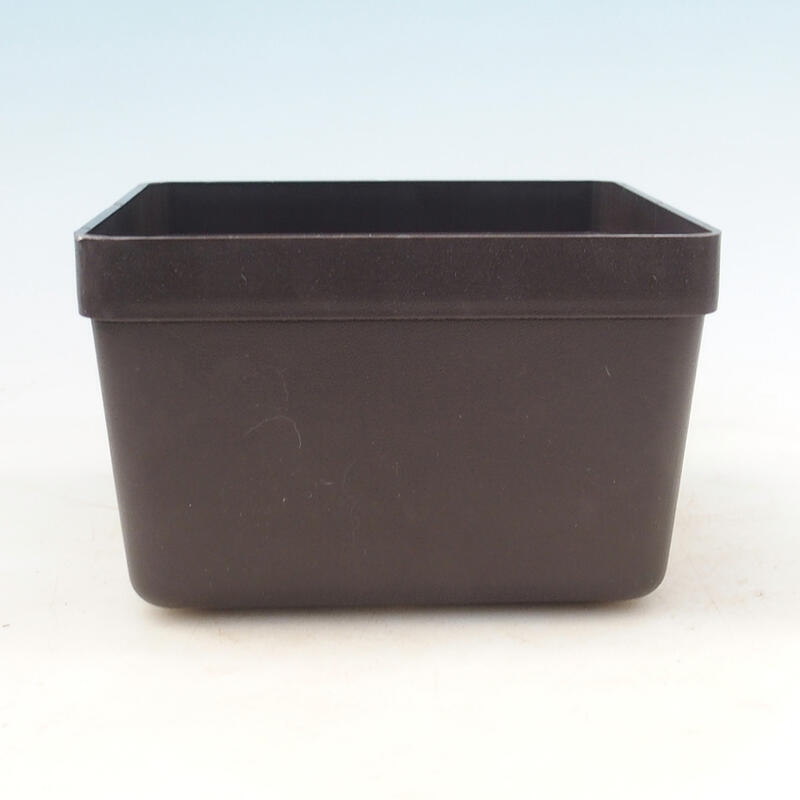 Bonsai miska plast YMDR hnedá -1 - 16 x 16 x 10 cm