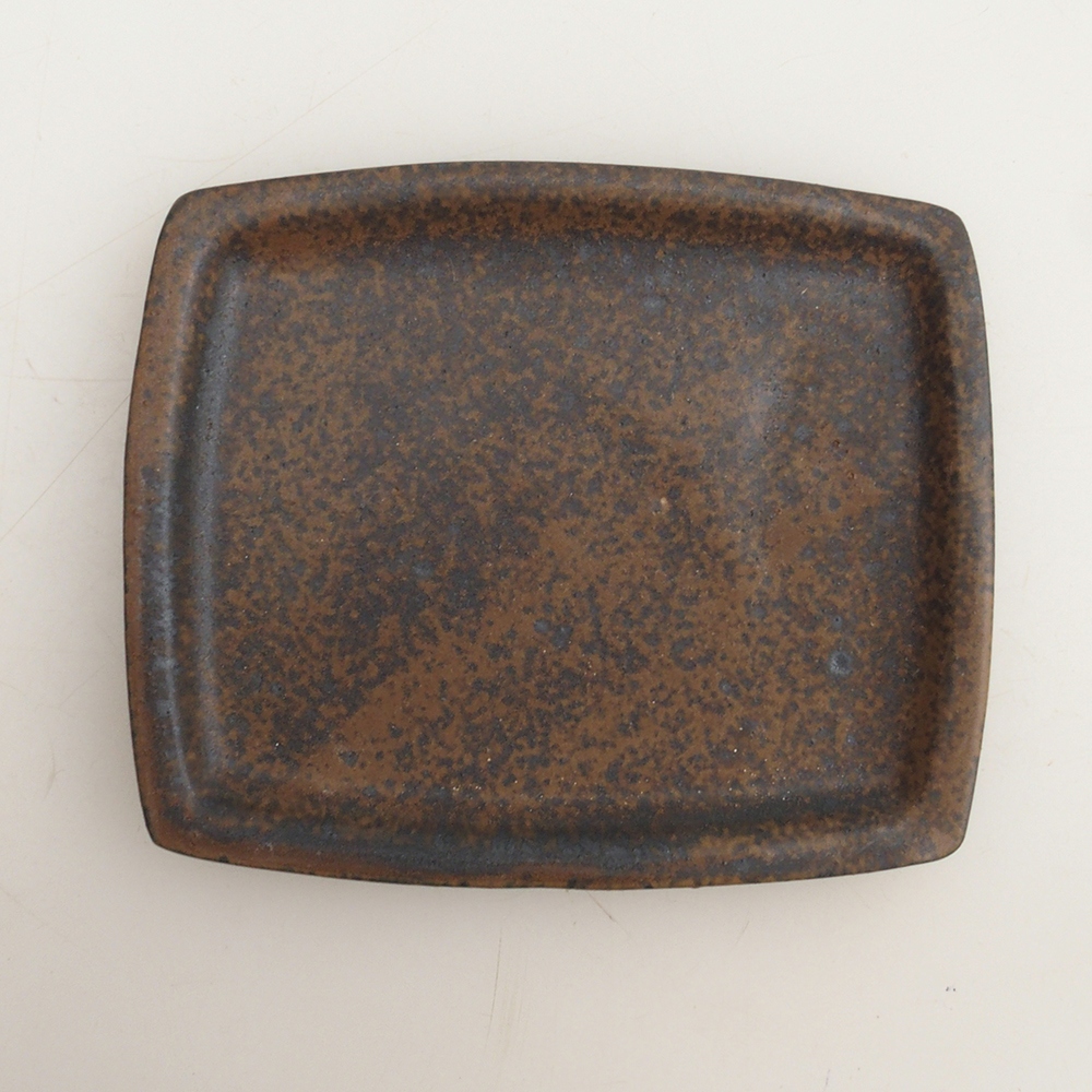 Bonsai miska + podmiska H11 – 11,5 x 10 x 4 cm. - hnedá