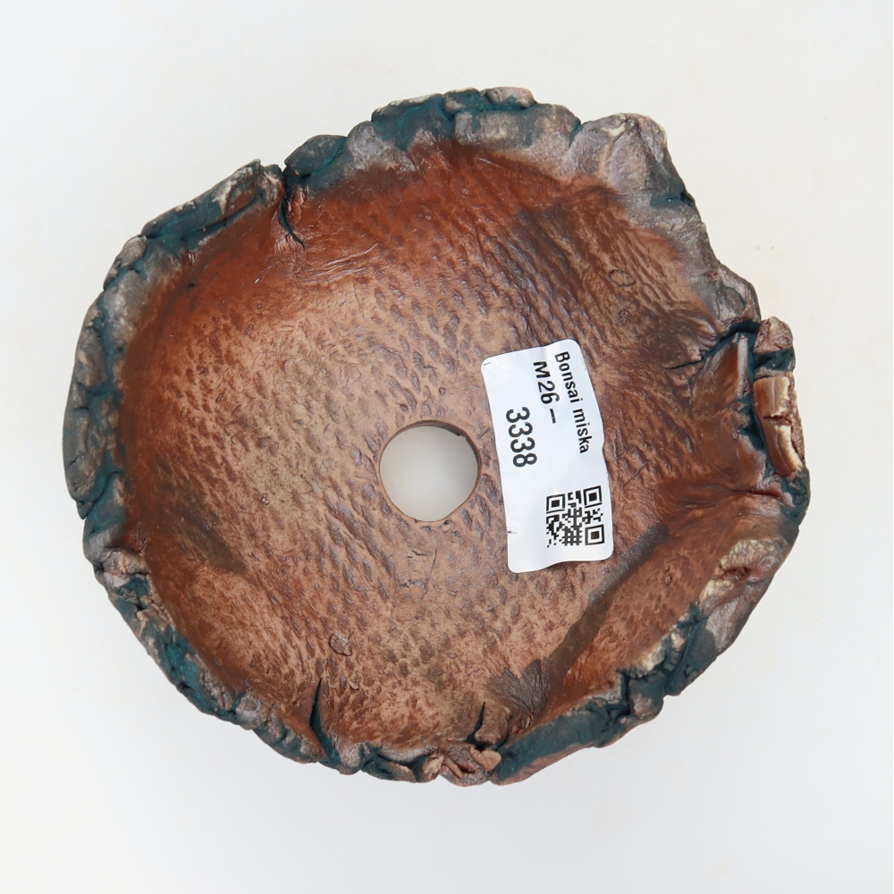 Keramická škrupina  10,5 x 11 x 7 cm, farba zelená