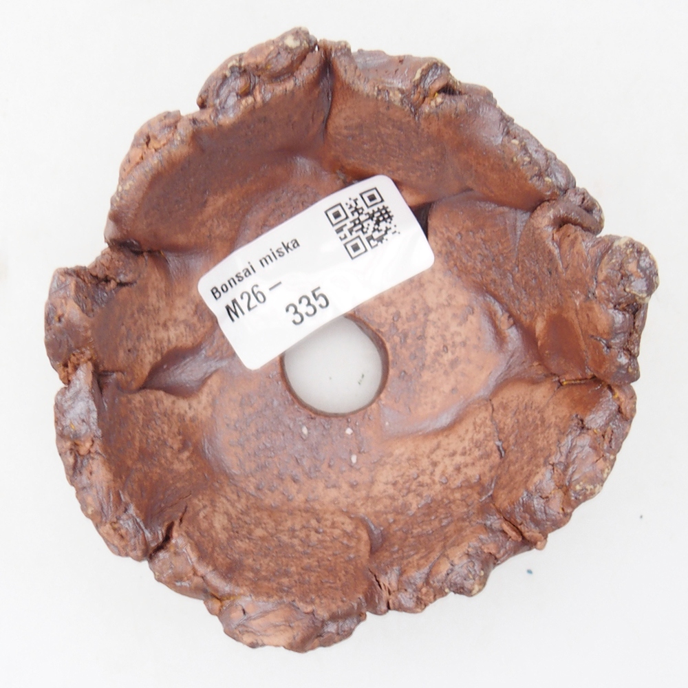 Keramická mušľa 9 x 9 x 5,5 cm , farba hnedá