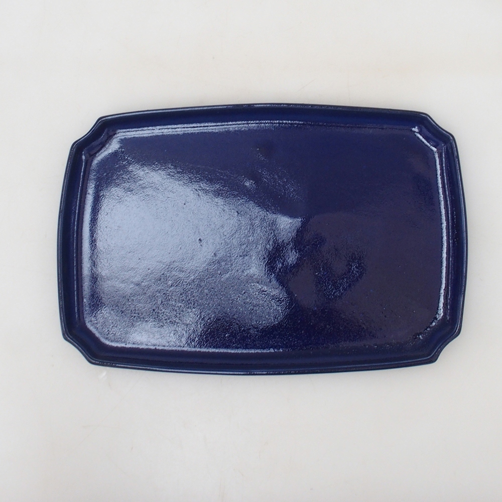 Keramický tanier H07 – 28 x 19 x 1,5 cm – modrý