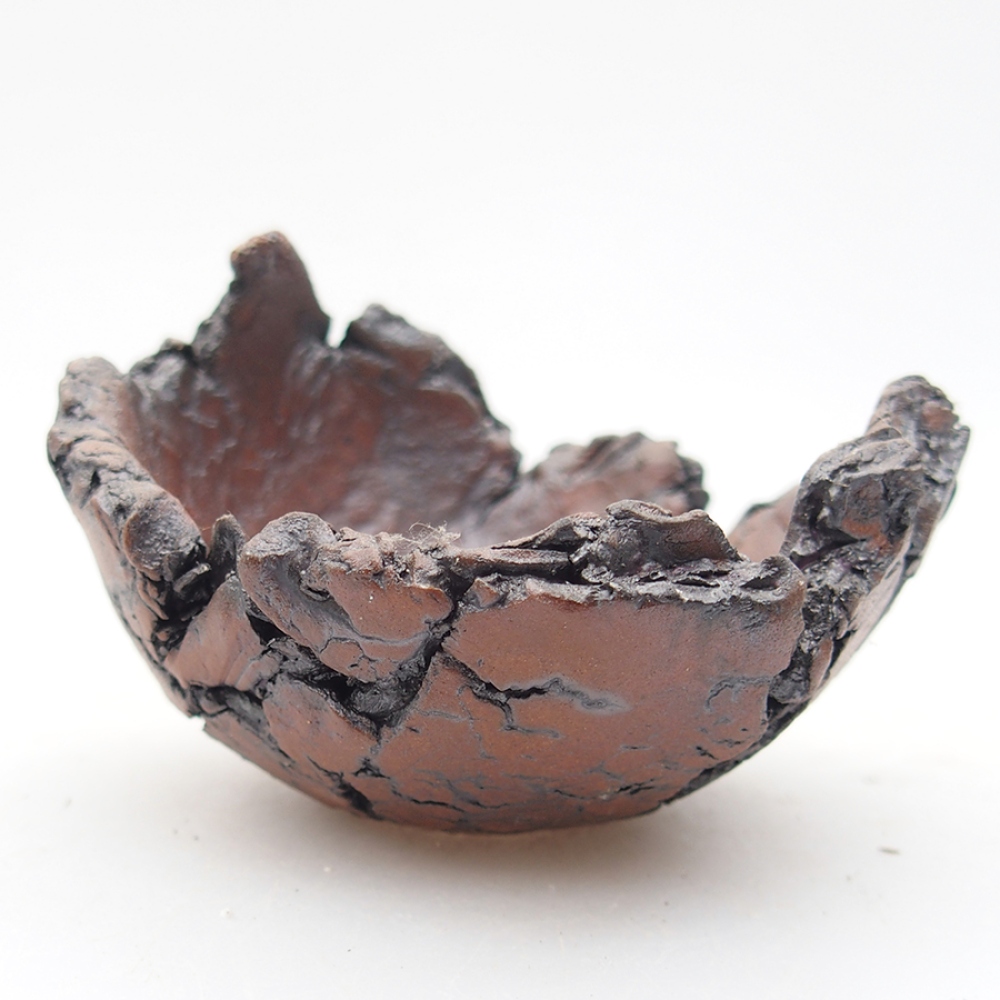 Keramická Škrupina 7 x 8 x 5,5 cm, farba hnedá