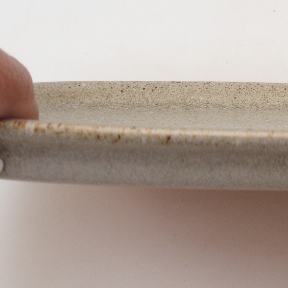 Keramický tanier H09 – 28,5 x 19,5 x 1,5 cm – béžový
