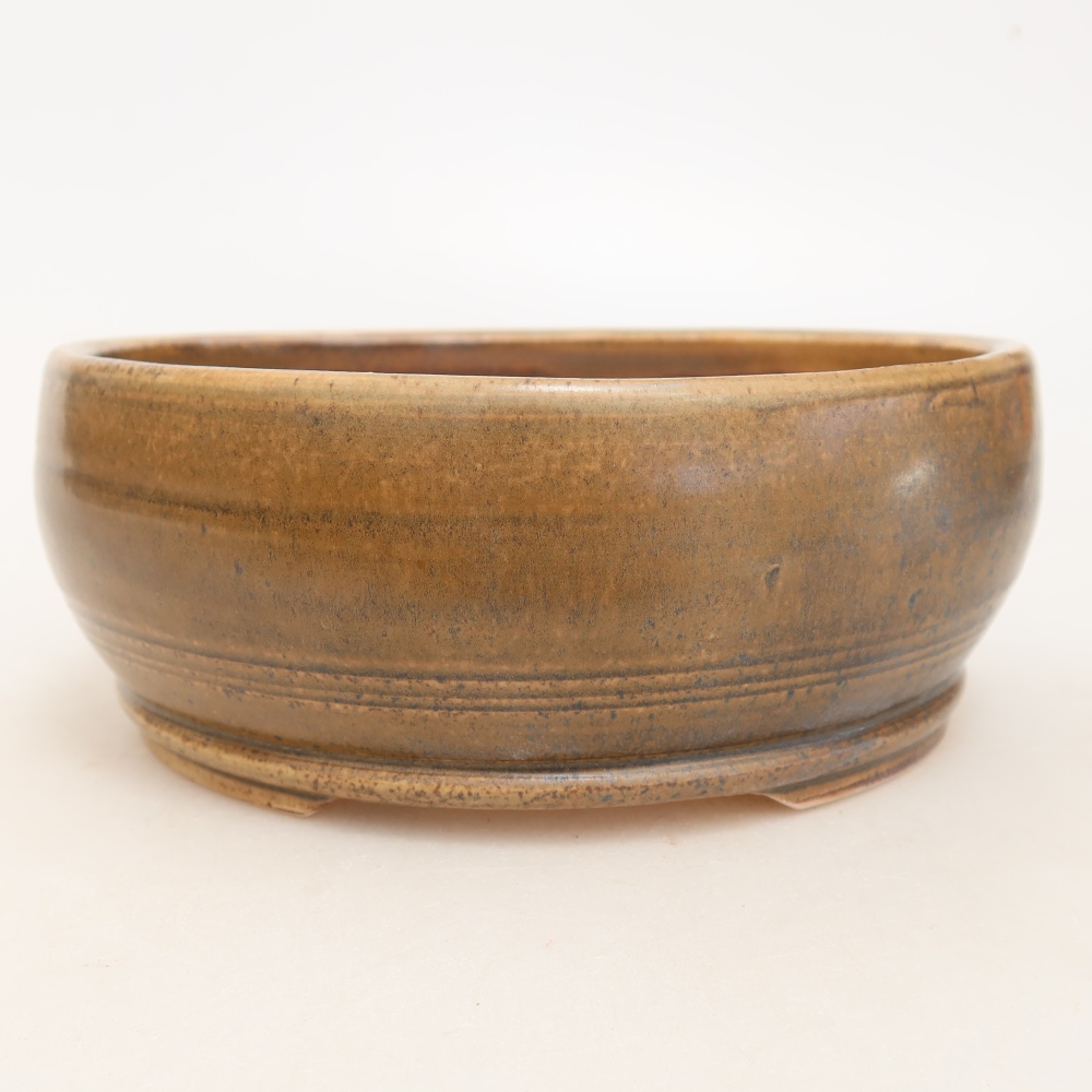 Keramická miska na bonsaje 16 x 16 x 6 cm, farba hnedá