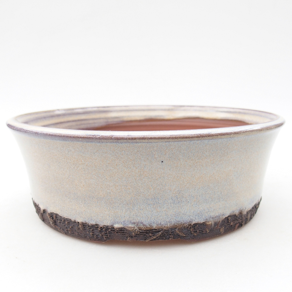 Keramická bonsai miska 19,5 x 19,5 x 6,5 cm, farba modra