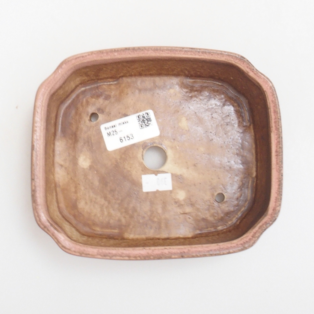 Keramická bonsai miska 17 x 14 x 4,5 cm, farba ružová